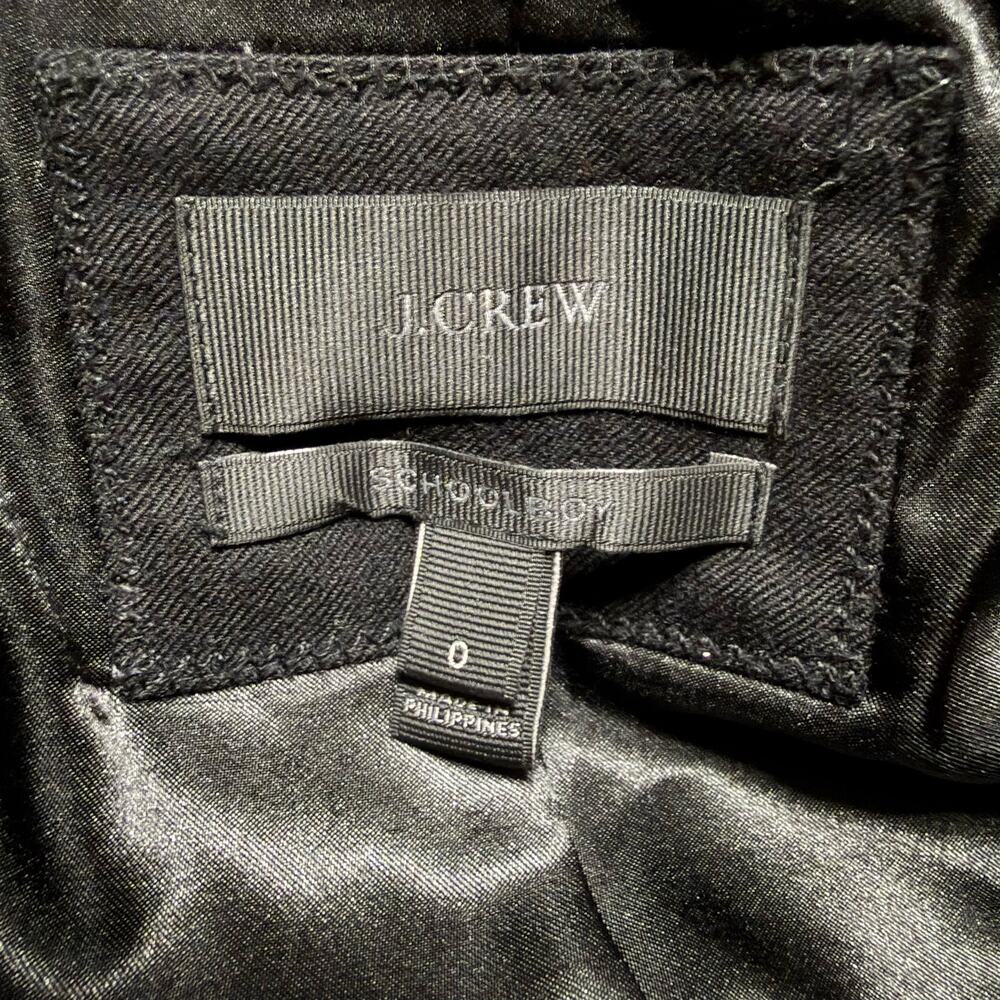 J.Crew Schoolboy Blazer Womens 0 Wool Gold Button Preppy Quiet Luxury - Picture 10 of 11